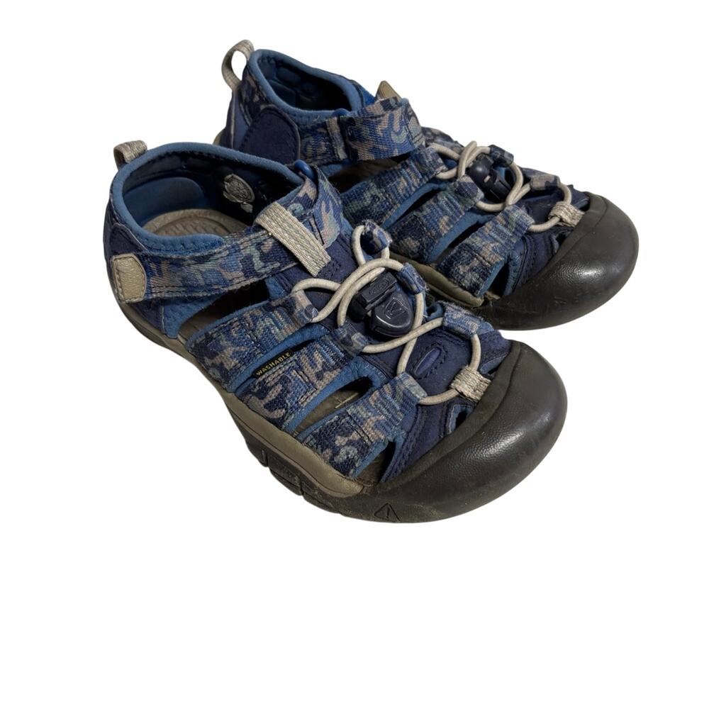 Keen Newport H2 Kid Sandals Blue Camo Youth Size 1